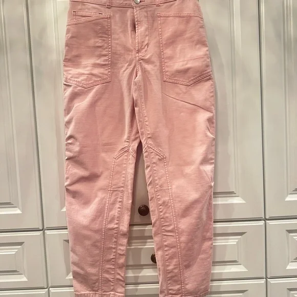 Anthropologie Pilcro Pink Ankle Cropped Pants-size 27 - Picture 2 of 9